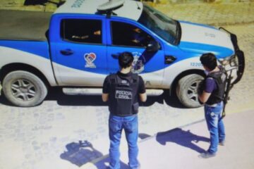 Investigado por furto é preso na manhã desta terça-feira (28), em Carinhanha.Foto:PC.