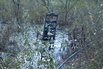 Lagoa do povoado de Extremo, em Caraíbas. Foto: WhatsApp