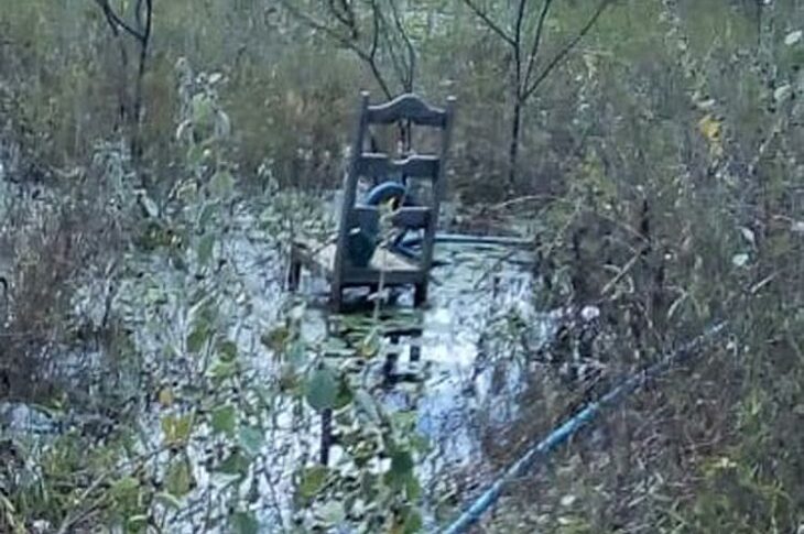 Lagoa do povoado de Extremo, em Caraíbas. Foto: WhatsApp