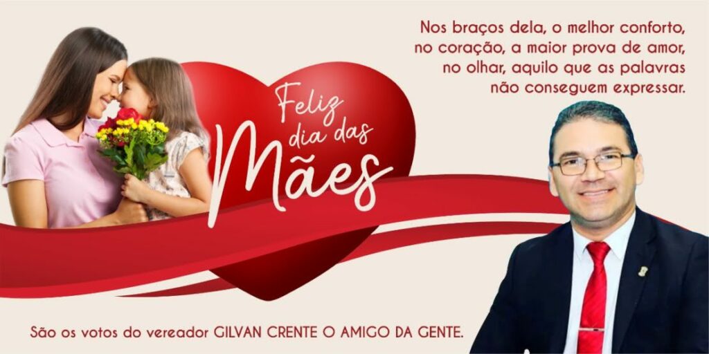 Nos braços dela, o melhor conforto, no coração, a maior prova de amor.