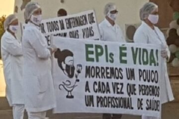 Protestos em Riacho de Santana. Foto: divulgação.