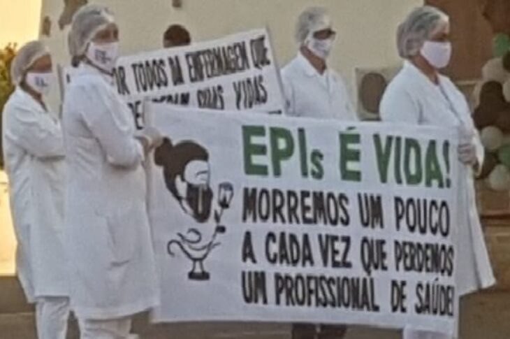 Protestos em Riacho de Santana. Foto: divulgação.