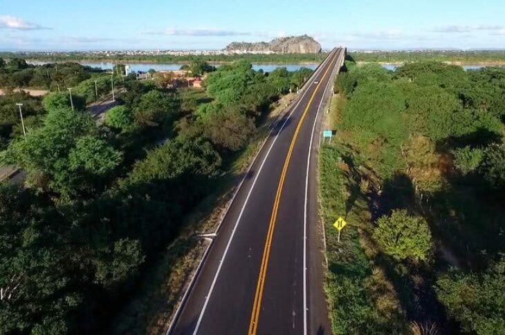 BR-349 recuperada entre Bom Jesus da Lapa e Santa Maria da Vitória. Foto: Governo Federal.