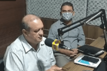 Léo do Luana e Gilvan Crente na Rádio Sucesso FM. Foto: reprodução.