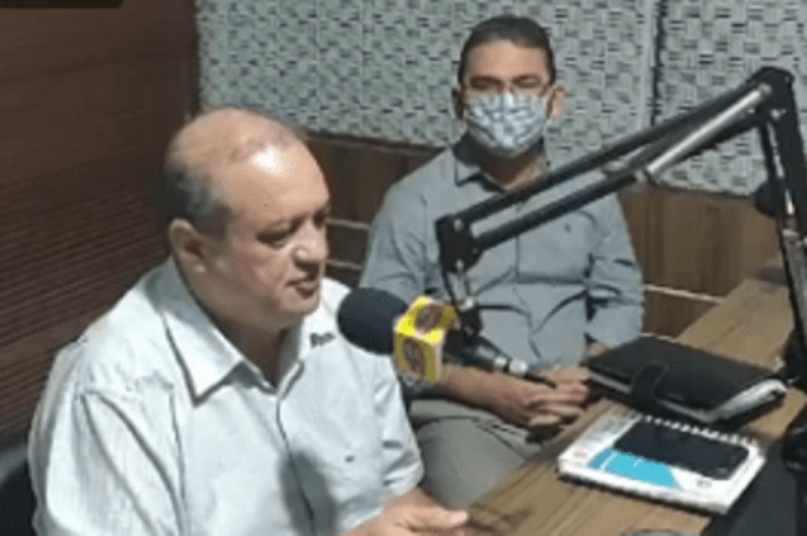 Léo do Luana e Gilvan Crente na Rádio Sucesso FM. Foto: reprodução.