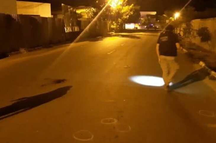 Local do crime em Bom Jesus da Lapa. Foto: 24ª Coorpin.