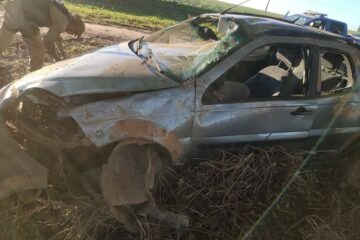 Acidente na BR-349 em Correntina. Foto: PM.