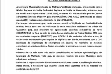 Nota conjunta da secretaria de Saúde e Núcleo Regional de Saúde. Foto: divulgação.