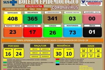 Boletim epidemiológico de Palmas de Monte Alto.