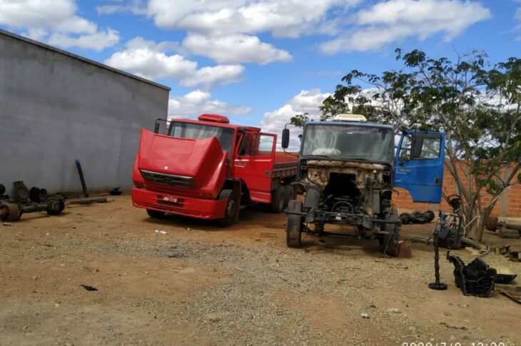 Veículos apreendidos em Guanambi. Foto: PM