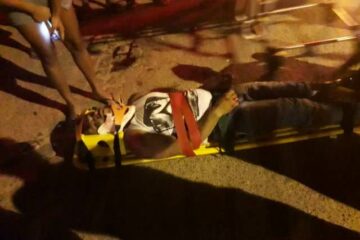 Jorge Vieira de Souza ficou ferido após cair de moto. Foto: reprodução.