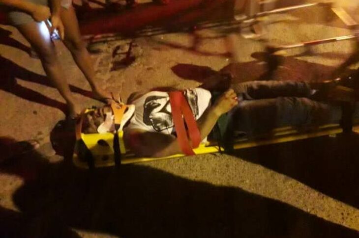 Jorge Vieira de Souza ficou ferido após cair de moto. Foto: reprodução.