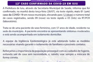 Boletim epidemiológico de Iuiú.