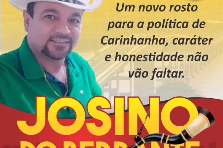 Josino lança pré-candidatura a vereador em Carinhanha. Foto: divulgação.