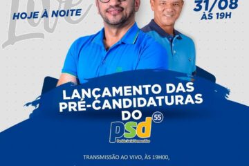 Live do lançamento da pré-candidatura de Reinaldo Góes