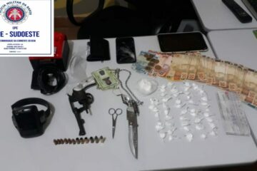 Material apreendido em Belo Campo. Foto: Cipe/Sudoeste.