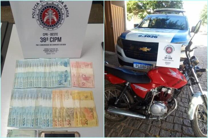 Material apreendido em Riacho de Santana. Foto: reprodução Vilson Nunes.