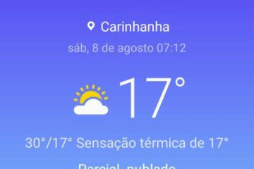 Temperatura na madrugada de Carinhanha. Foto: divulgação.
