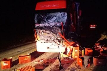 Rafael Matos Moreira morreu na BA-026 em Tanhaçu, após perder o controle do caminhão. Foto: Achei Sudoeste.