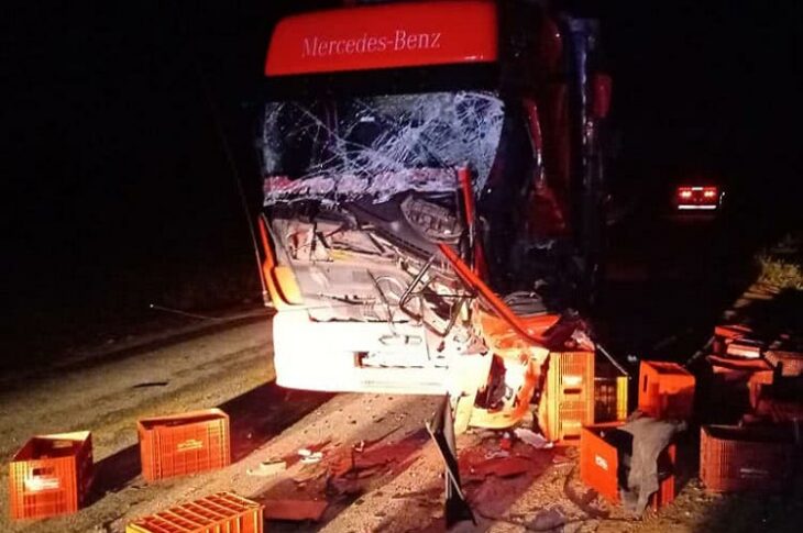 Rafael Matos Moreira morreu na BA-026 em Tanhaçu, após perder o controle do caminhão. Foto: Achei Sudoeste.