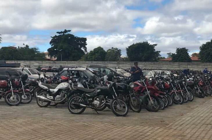 390 veículos serão leiloados em Guanambi, no dia 14 de outubro. Foto: 17º BPM.