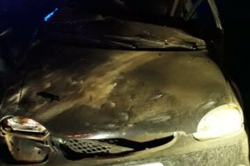 Acidente registrado na BR-030 em Guanambi, na noite de domingo (6). Foto: reprodução Smtran