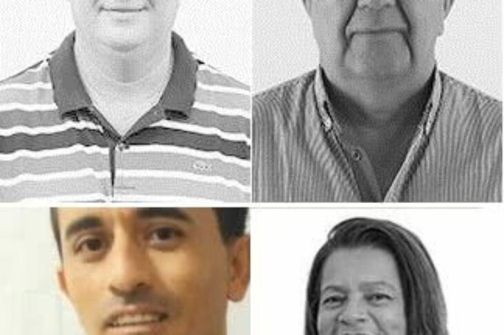 Candidatos: Léo, Piau, Vilson e Chica. reprodução.