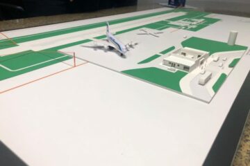 Projeto do novo aeroporto de Bom Jesus da Lapa. Foto: Seinfra