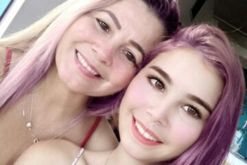 Alcione Malheiros Teixeira Ribeiro, e Ana Júlia Teixeira Fernandes. Foto: reprodução