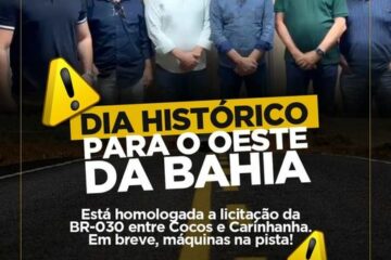 DNIT homologa licitação para asfaltamento da BR-030 . Foto: Dr. Marcelo.