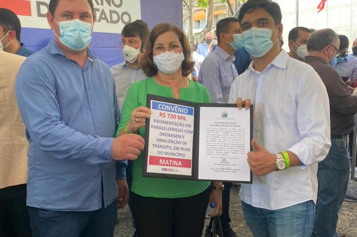 Prefeita de Matina e Vitor. Foto: divulgação.