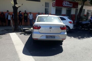 Acidente envolvendo moto e carro. Foto:SMT.