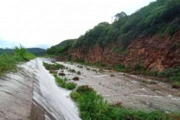 Barragem de Ceraíma sangra após 30 anos. Foto: rede social.