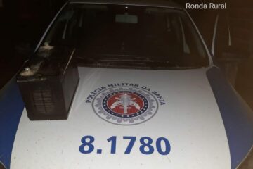 Bateria recuperada pela PM em Canabrava. Foto:PM.