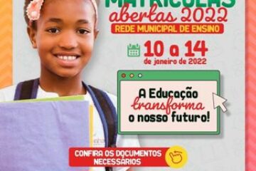 Matrículas abertas em Carinhanha. Foto: Secretaria de Educação.