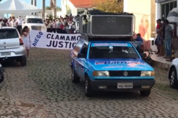 Manifestação em Igaporã, por justiça. Foto: rede social.