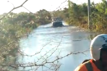 Estrada Malhada/Canabrava. Foto: reprodução rede social.