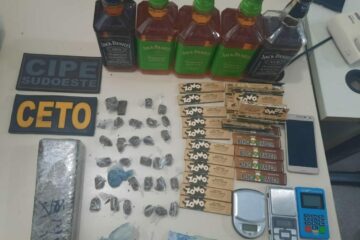 Material apreendido em Guanambi, durante operação conjunta. Foto:PM.