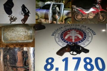 Arma apreendida em Canabrava. Foto: PM.