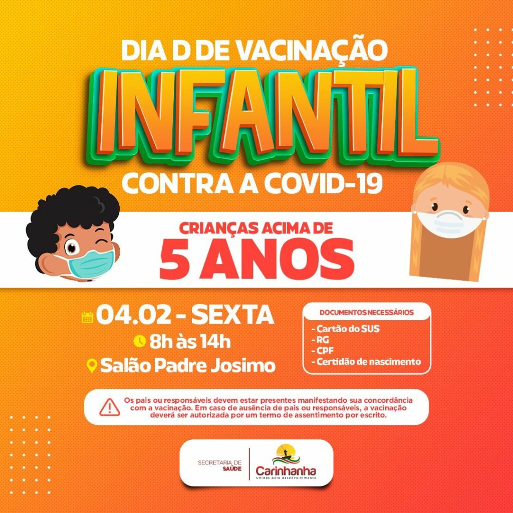 Dia D de vacinação Covid-19. Foto: Secretaria de Saúde.