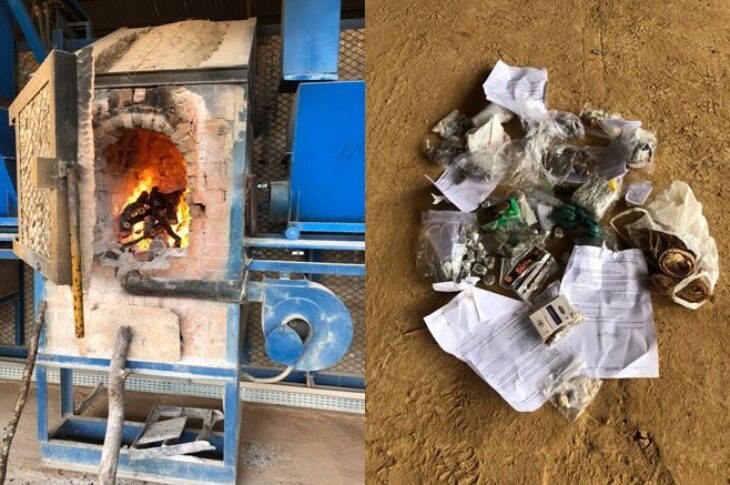 Polícia Civil incinera drogas apreendidas em Carinhanha. Foto: PC.