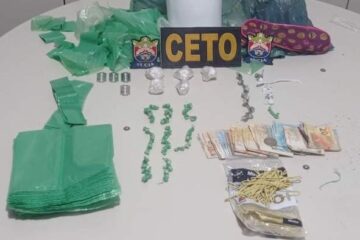 Polícia apreende drogas em Guanambi. Foto:PM.