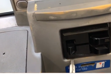 Polícia encontra dispositivo para golpe em caixa eletrônico na cidade de Caetité. reprodução PM.