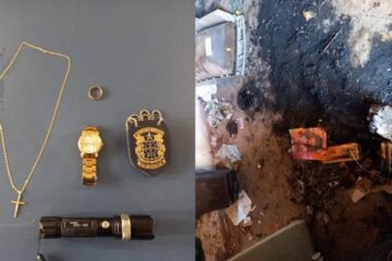 Material recuperado pela polícia. Foto:PC.