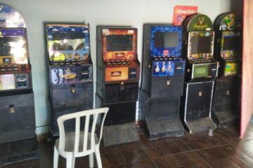 Máquinas apreendidas na manhã de sexta-feira (11), em Guanambi. Foto: PM.