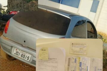 Veículo com drogas é apreendido em Caetité. Foto: PM.