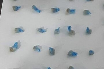 Droga apreendida com suspeito de tráfico em Carinhanha. Foto: Cipe/Sudoeste.