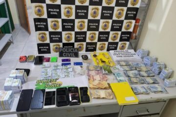 Material apreendido na operação. Foto: PC.