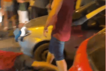 Vídeo registra momento em que policial aposentado é agredido em Guanambi. reprodução rede social.