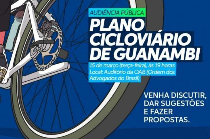 Audiência pública debaterá Plano de Cicloviário de Guanambi. Foto:PM.